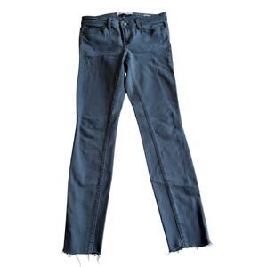 Velvet By Graham & Spencer Jeans Women's 28 Distressed Skinny Jeans Black/Gray